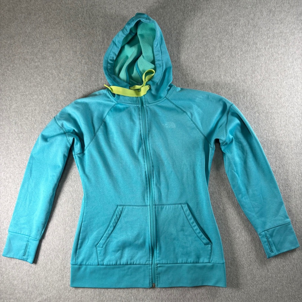The North Face Mountain Athletics Womens Teal Full Zip Hoodie NF00CDV2 Medium